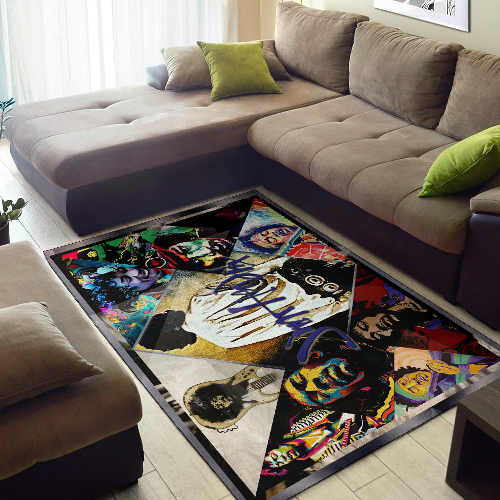 Jimi Hendrix Area Rug Singer Home Decor Custom For Fans NT050901