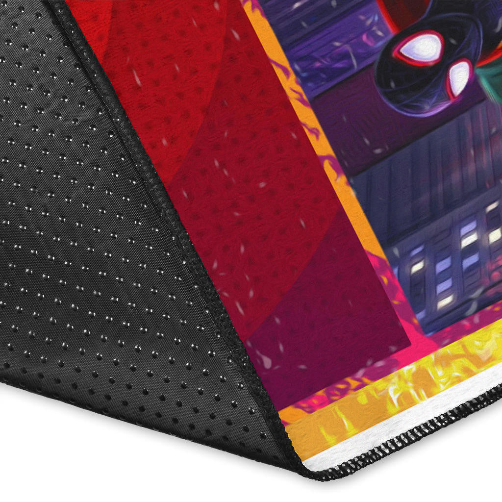 Spider Man Into Spiderverse Area Rug Movie Home Decor Custom For Fans NT050401
