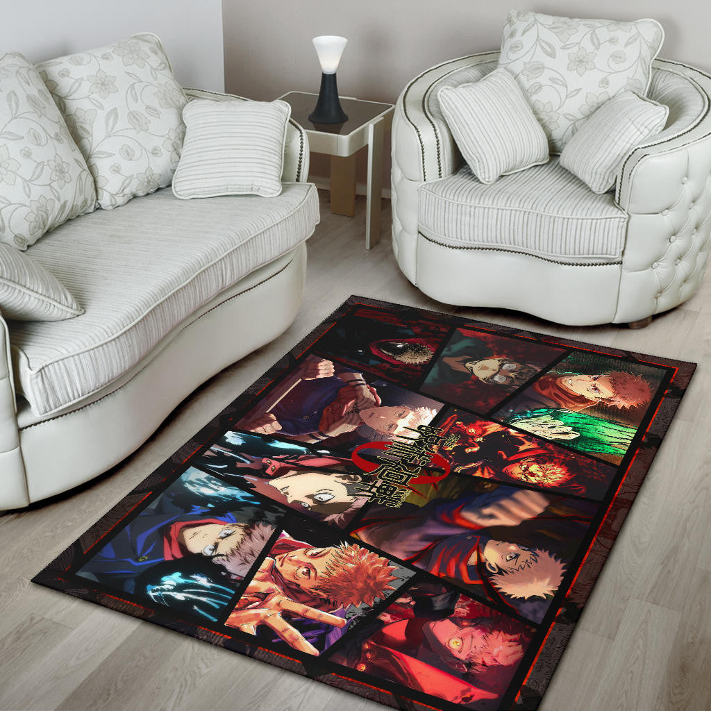 Itadori Yuji Jujutsu Kaisen Area Rug Anime Home Decor Custom For Fans NA052004