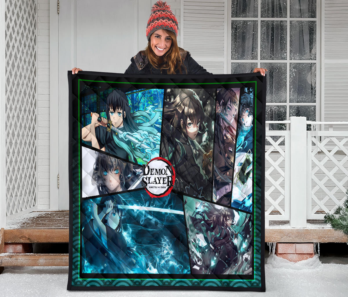 Muichiro Tokito Mist Hashira Demon Slayer Area Rug Anime Home Decor Custom For Fans NA052003