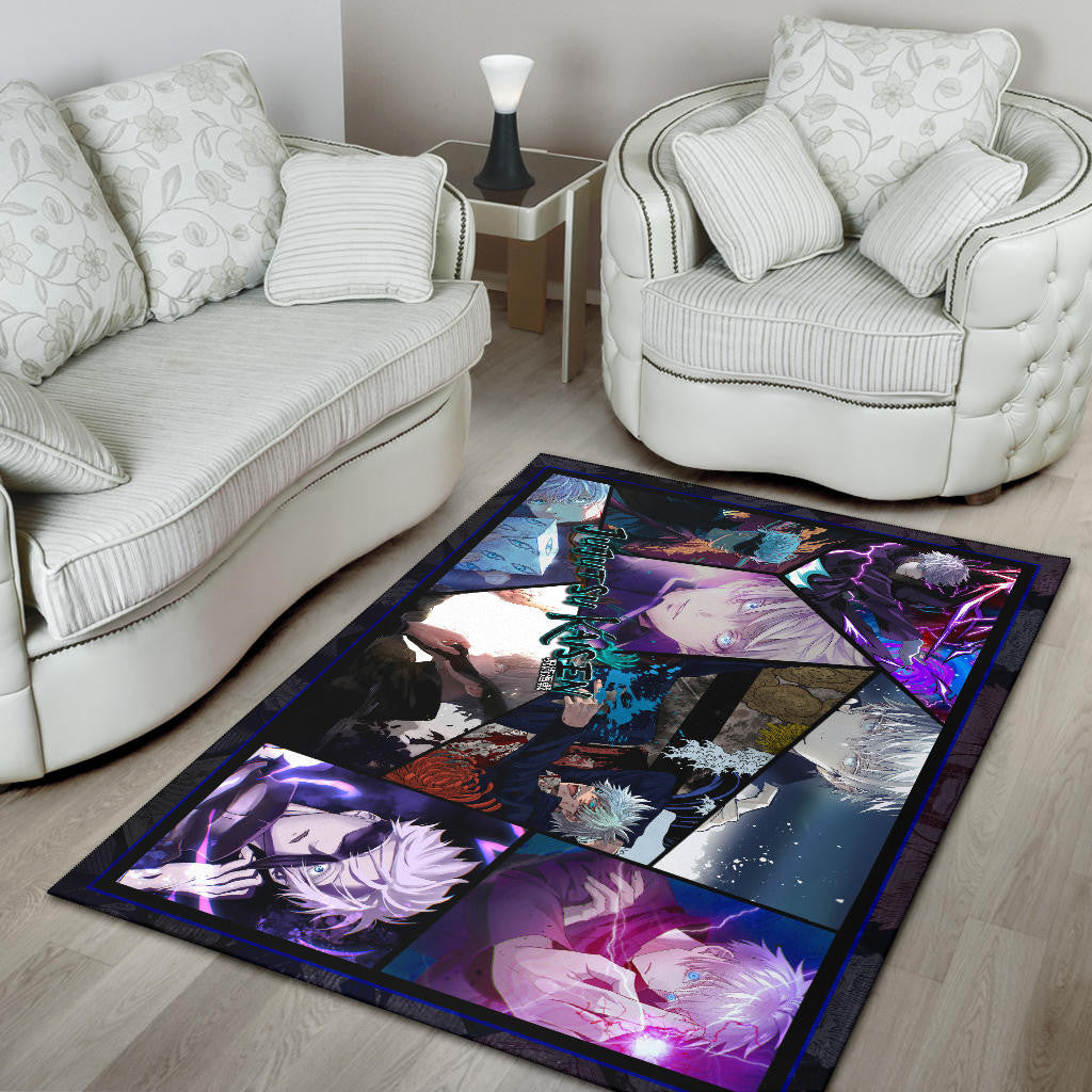 Satoru Gojo Jujutsu Kaisen Area Rug Anime Home Decor Custom For Fans NA052002