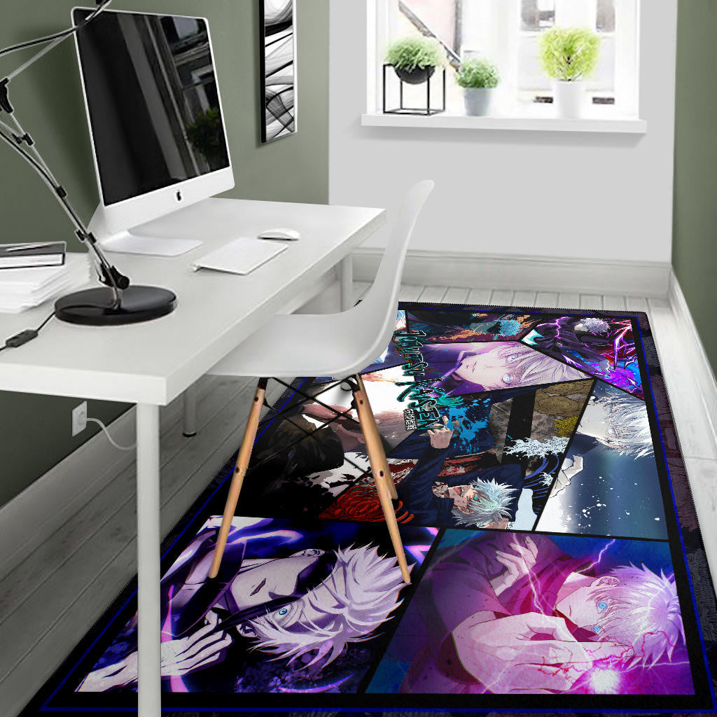 Satoru Gojo Jujutsu Kaisen Area Rug Anime Home Decor Custom For Fans NA052002