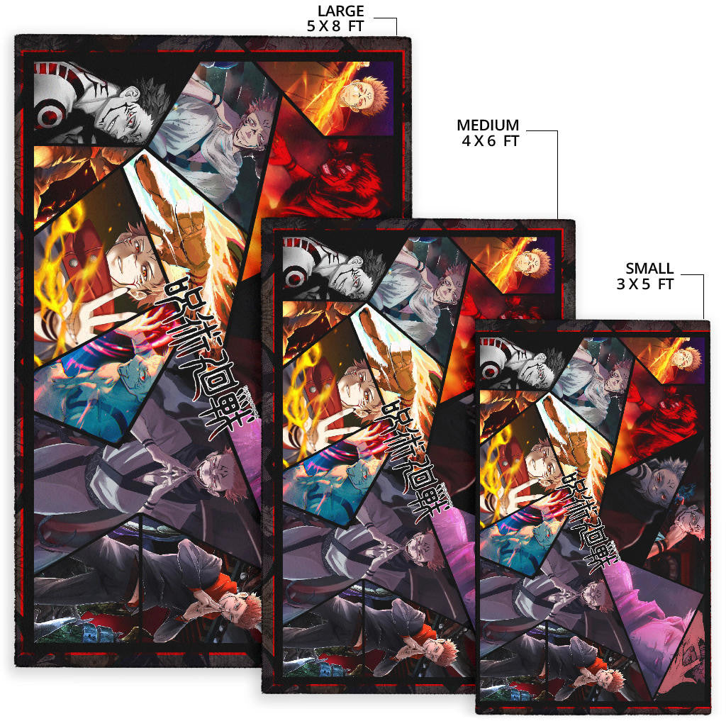 Ryomen Sukuna Jujutsu Kaisen Area Rug Anime Home Decor Custom For Fans NA052301
