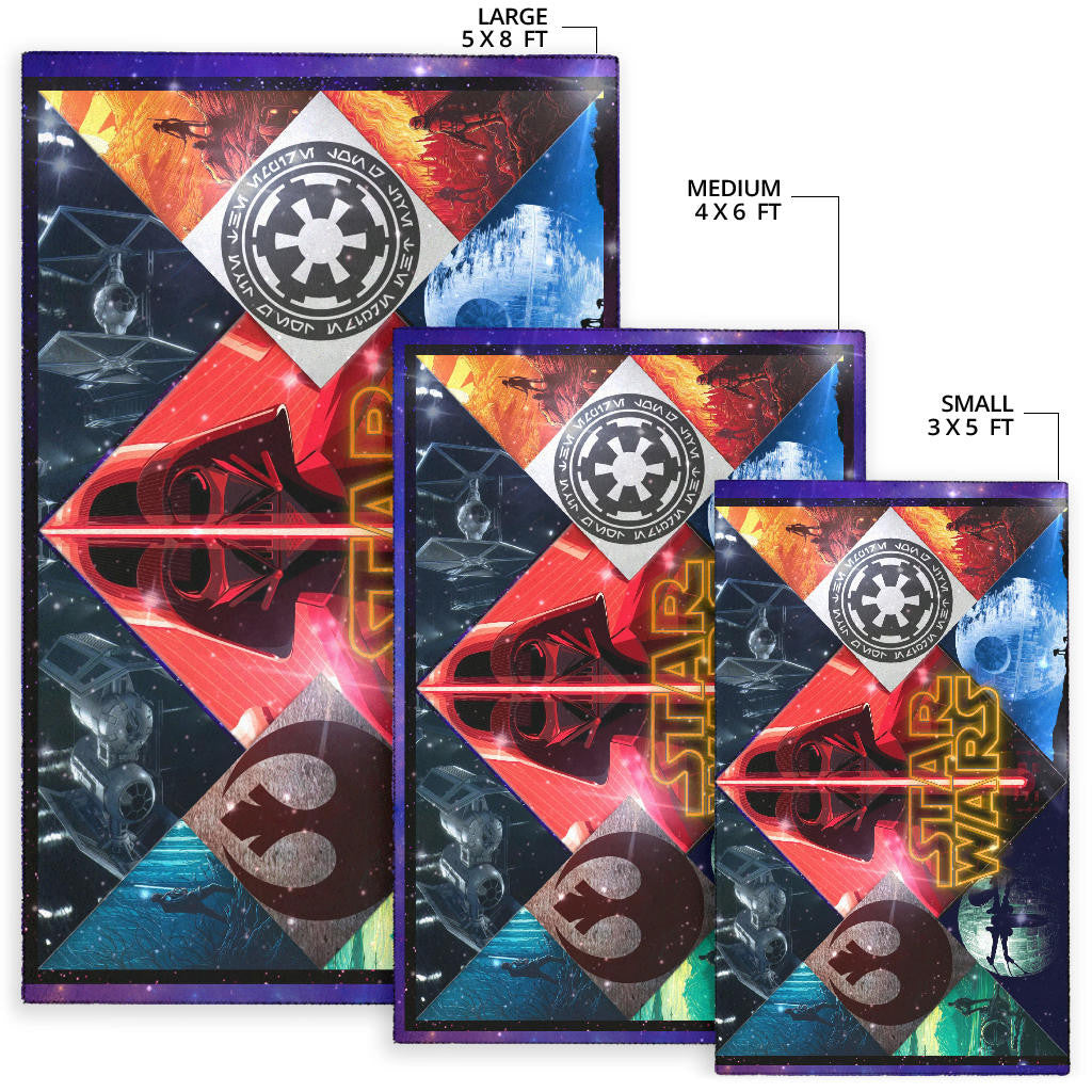 Darth Vader Landscapes Star Wars Area Rug Movie Home Decor Custom For Fans NT051103