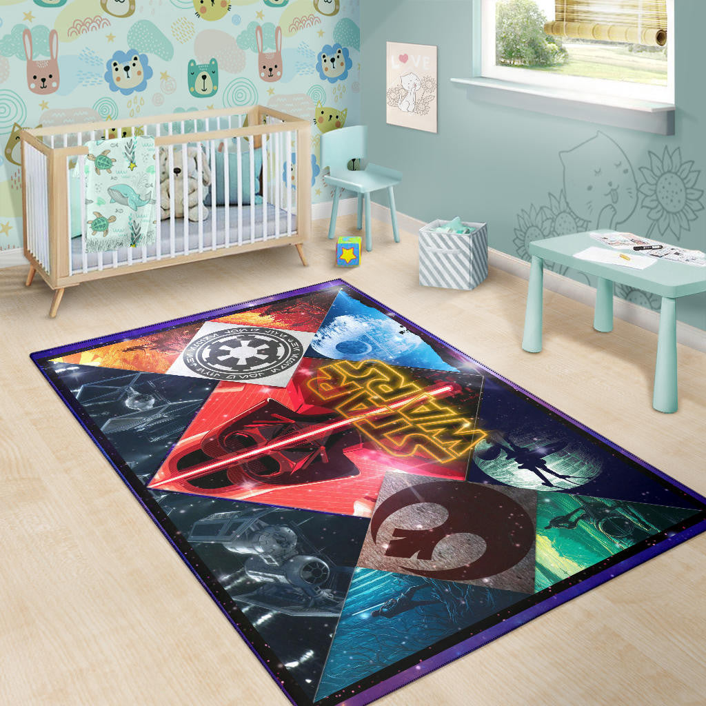Darth Vader Landscapes Star Wars Area Rug Movie Home Decor Custom For Fans NT051103