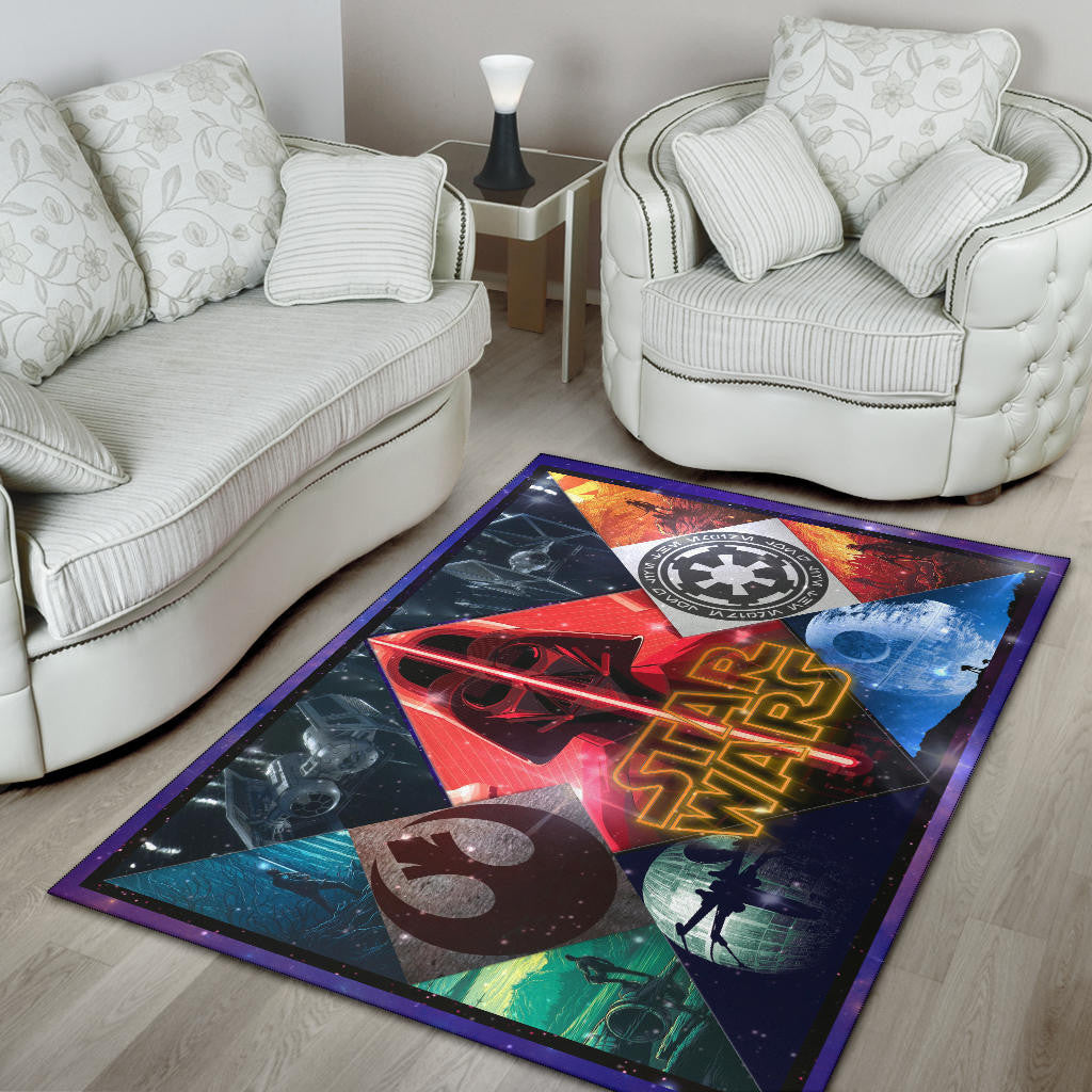 Darth Vader Landscapes Star Wars Area Rug Movie Home Decor Custom For Fans NT051103
