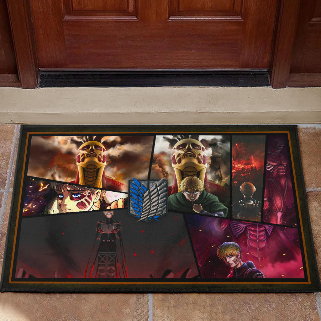 Armin Arlert Attack On Titan Door Mat Anime Home Decor Custom For Fans NT052603