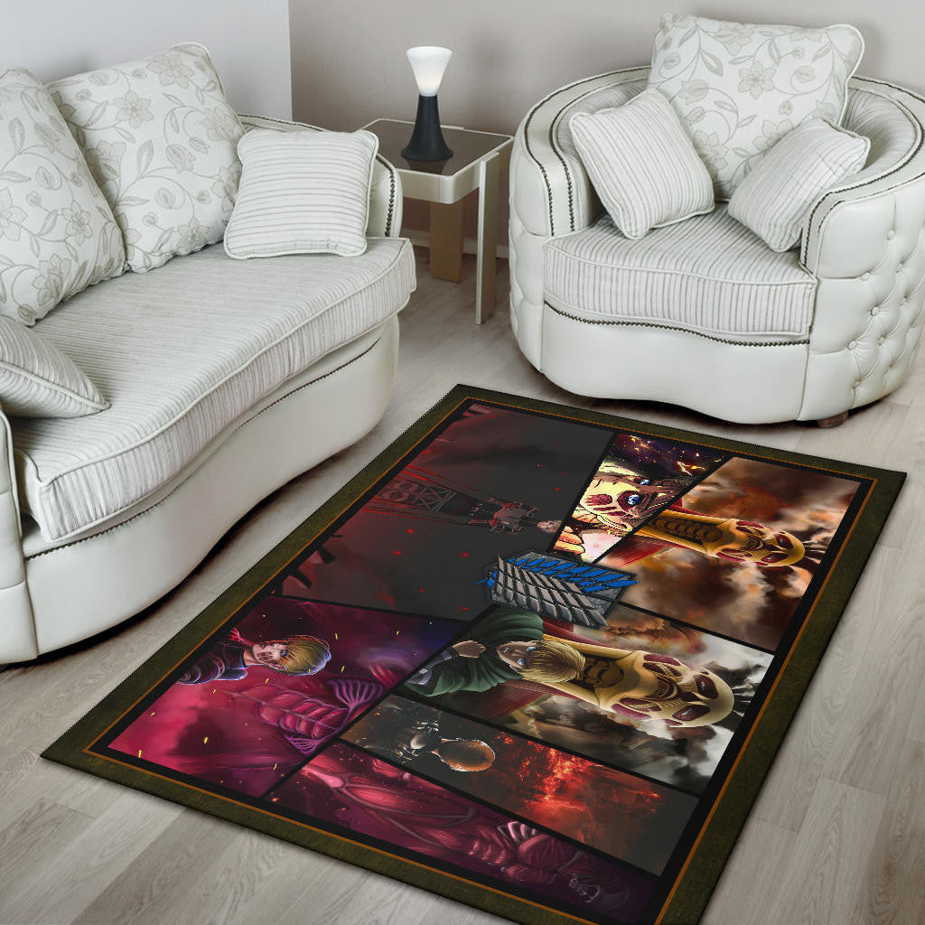 Armin Arlert Attack On Titan Area Rug Anime Home Decor Custom For Fans NT052603