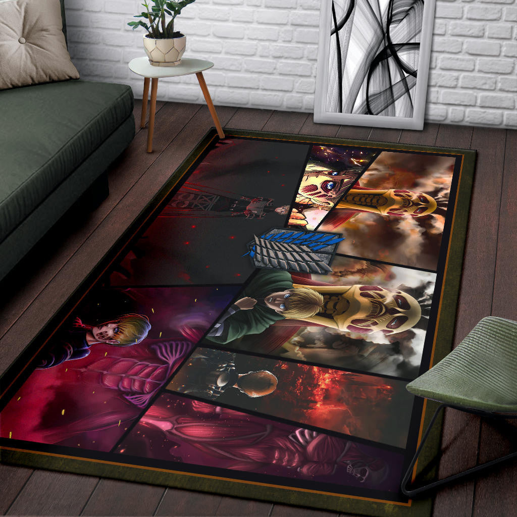 Armin Arlert Attack On Titan Area Rug Anime Home Decor Custom For Fans NT052603