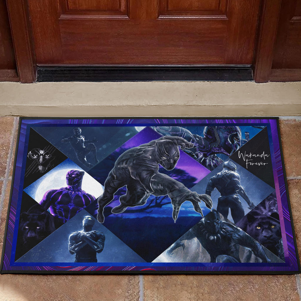 King T'Challa Black Panther Door Mat Movie Home Decor Custom For Fans NT051701