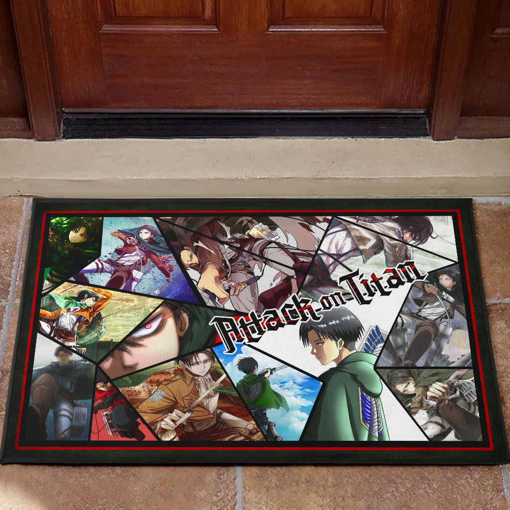 Levi Ackerman Attack On Titan Door Mat Singer Home Decor Custom For Fans NT052604