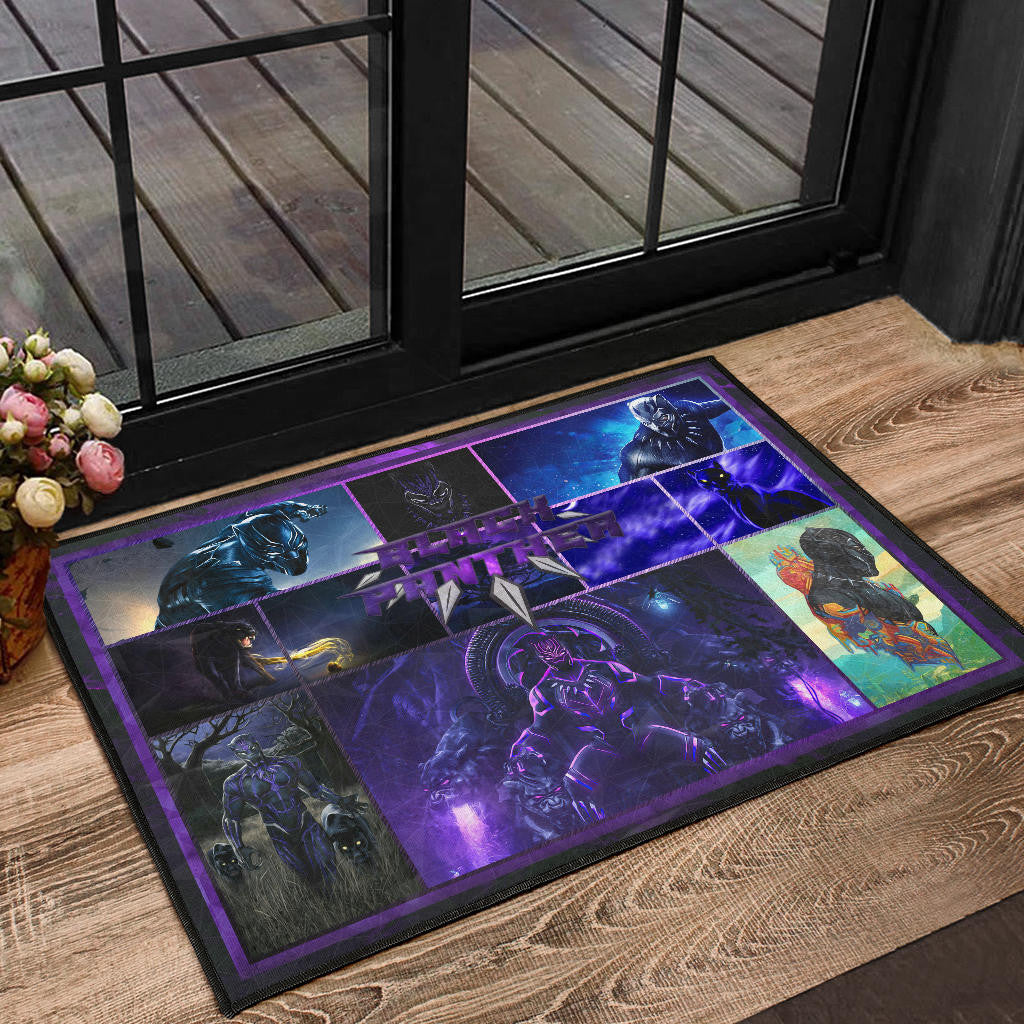 King T'Challa Black Panther Door Mat Movie Home Decor Custom For Fans NT051902