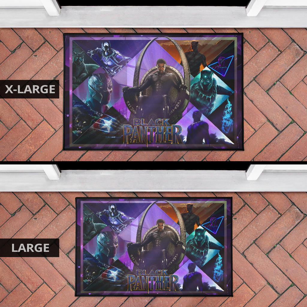 King T'Challa Black Panther Door Mat Movie Home Decor Custom For Fans NT051703