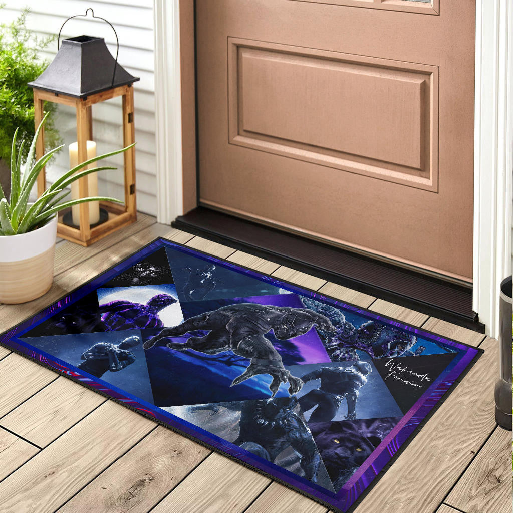 King T'Challa Black Panther Door Mat Movie Home Decor Custom For Fans NT051701