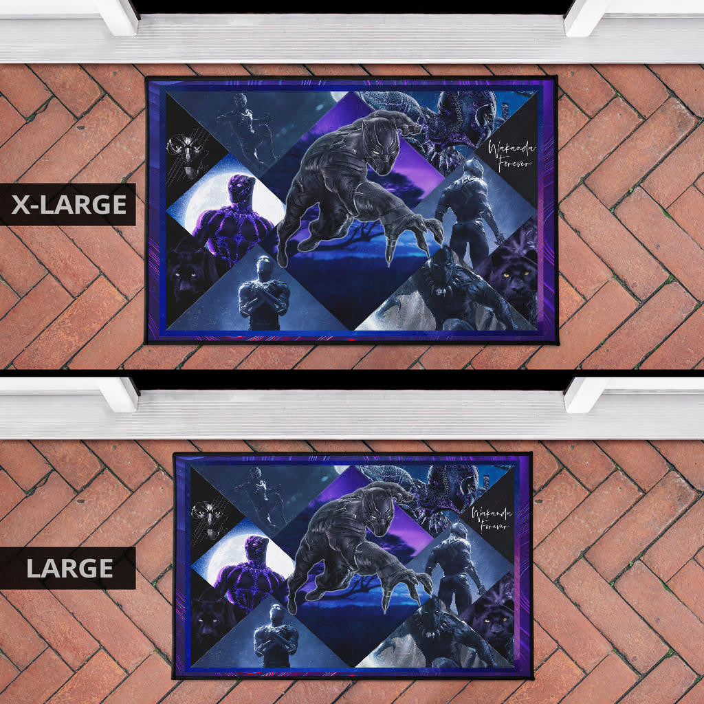 King T'Challa Black Panther Door Mat Movie Home Decor Custom For Fans NT051701