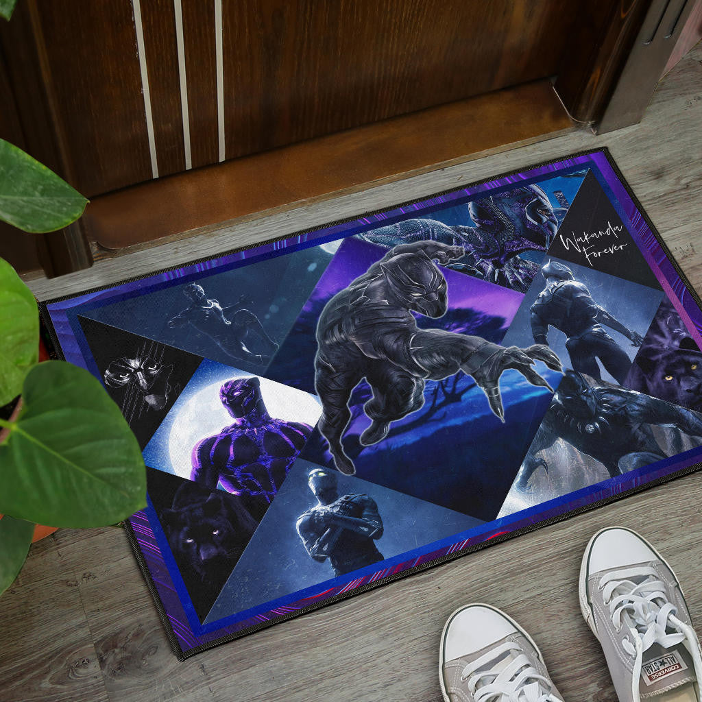 King T'Challa Black Panther Door Mat Movie Home Decor Custom For Fans NT051701