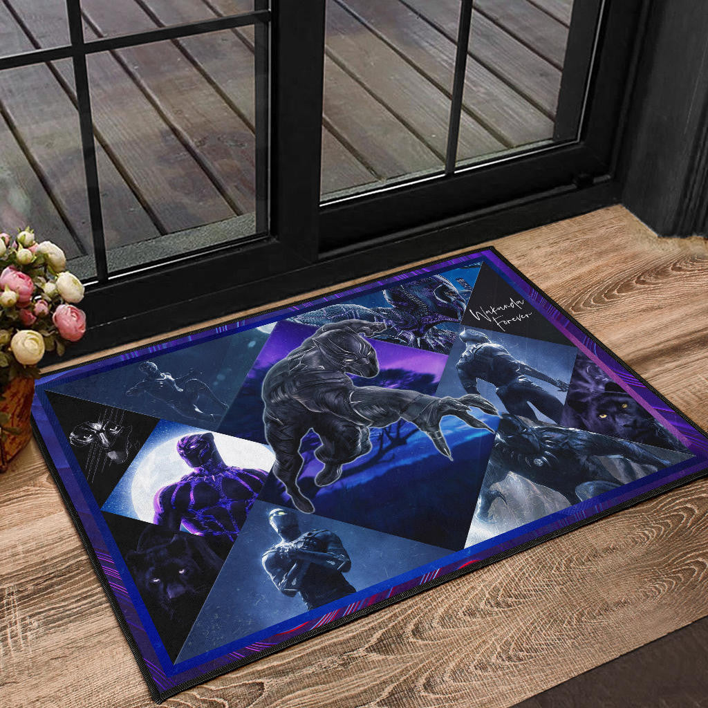 King T'Challa Black Panther Door Mat Movie Home Decor Custom For Fans NT051701