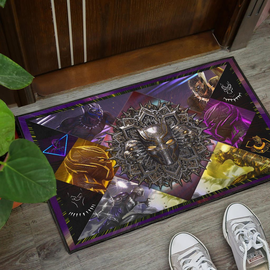 King T'Challa Black Panther Door Mat Movie Home Decor Custom For Fans NT052001