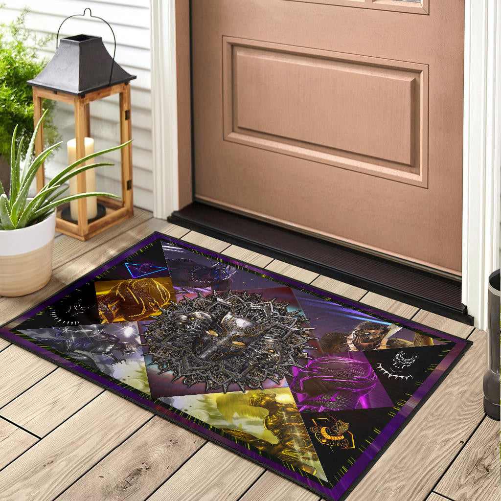 King T'Challa Black Panther Door Mat Movie Home Decor Custom For Fans NT052001