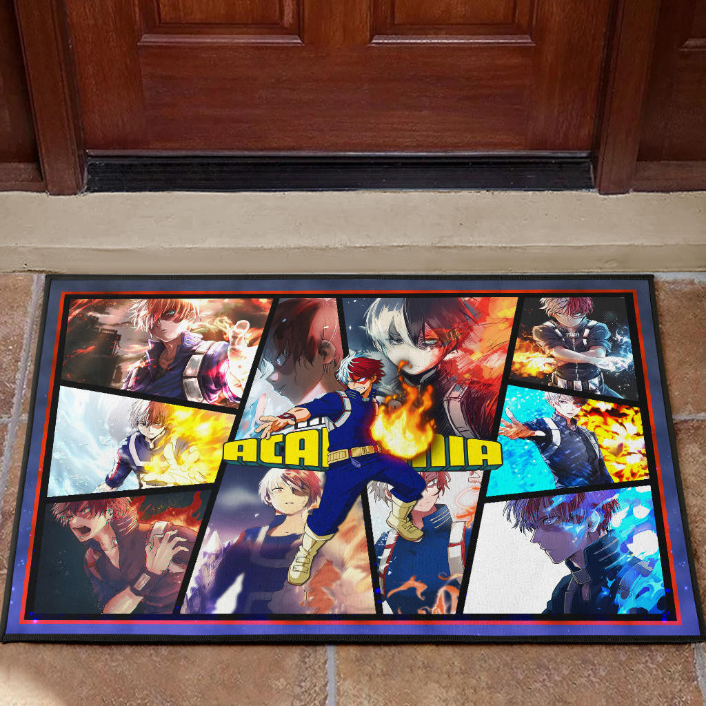Shoto Todoroki My Hero Academia Door Mat Anime Home Decor Custom For Fans NA060701