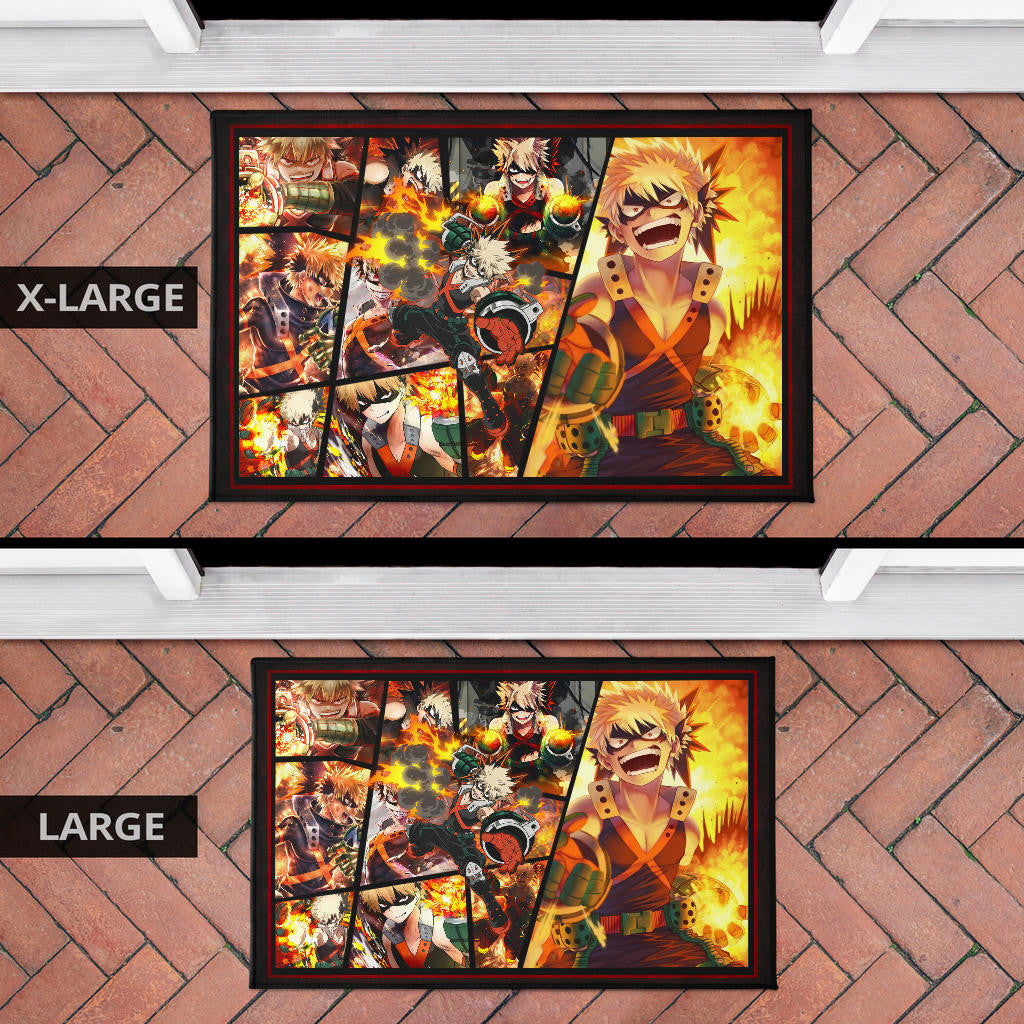 Katsuki Bakugo My Hero Academia Door Mat Anime Home Decor Custom For Fans NA060601