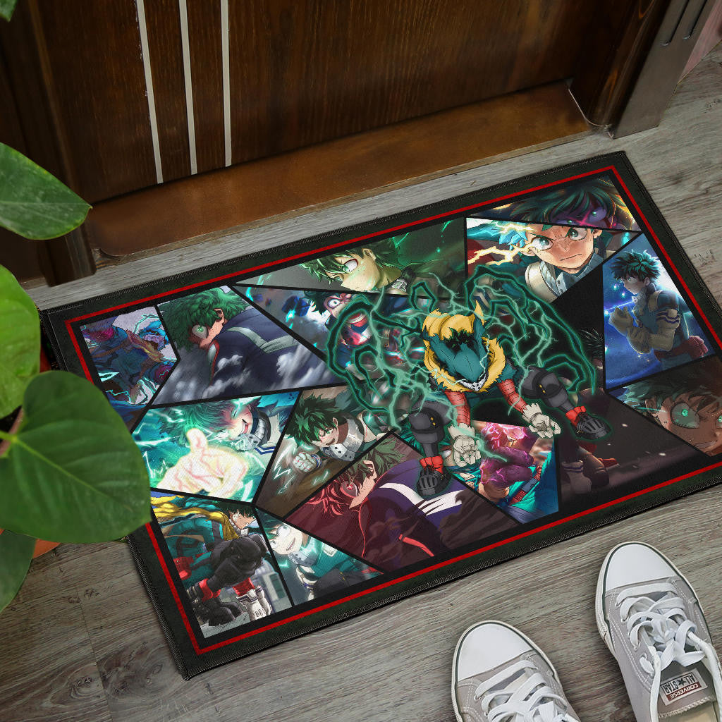 Midoriya Izuku My Hero Academia Door Mat Anime Home Decor Custom For Fans NA060604