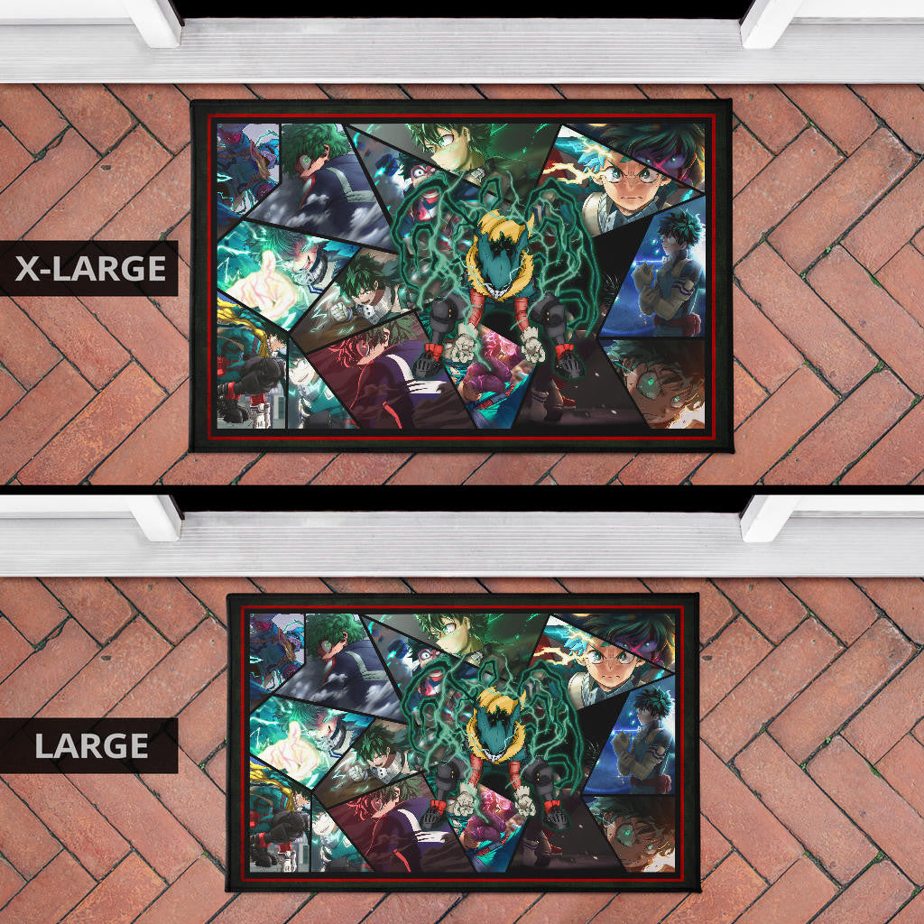 Midoriya Izuku My Hero Academia Door Mat Anime Home Decor Custom For Fans NA060604