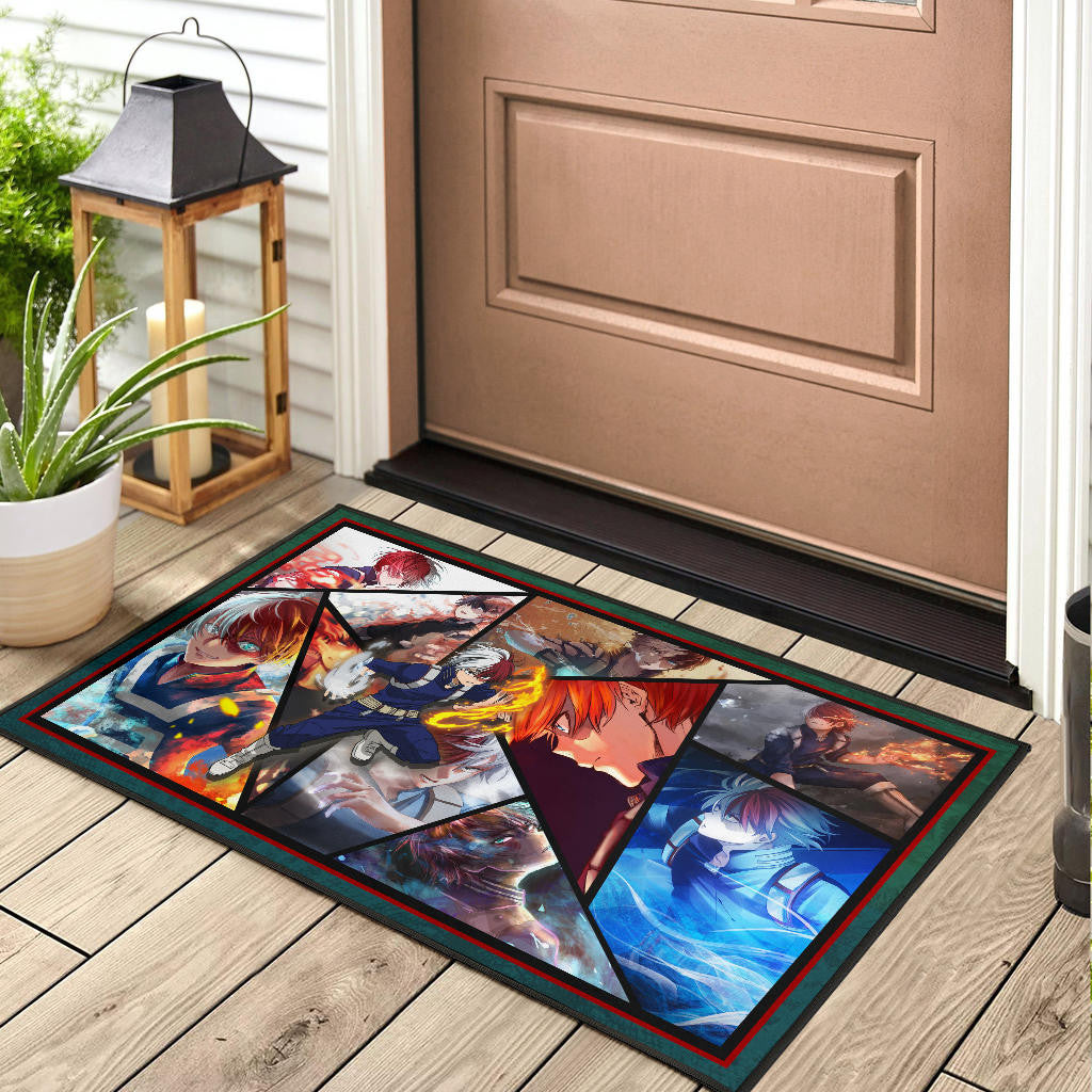 Shoto Todoroki My Hero Academia Door Mat Anime Home Decor Custom For Fans NA060702