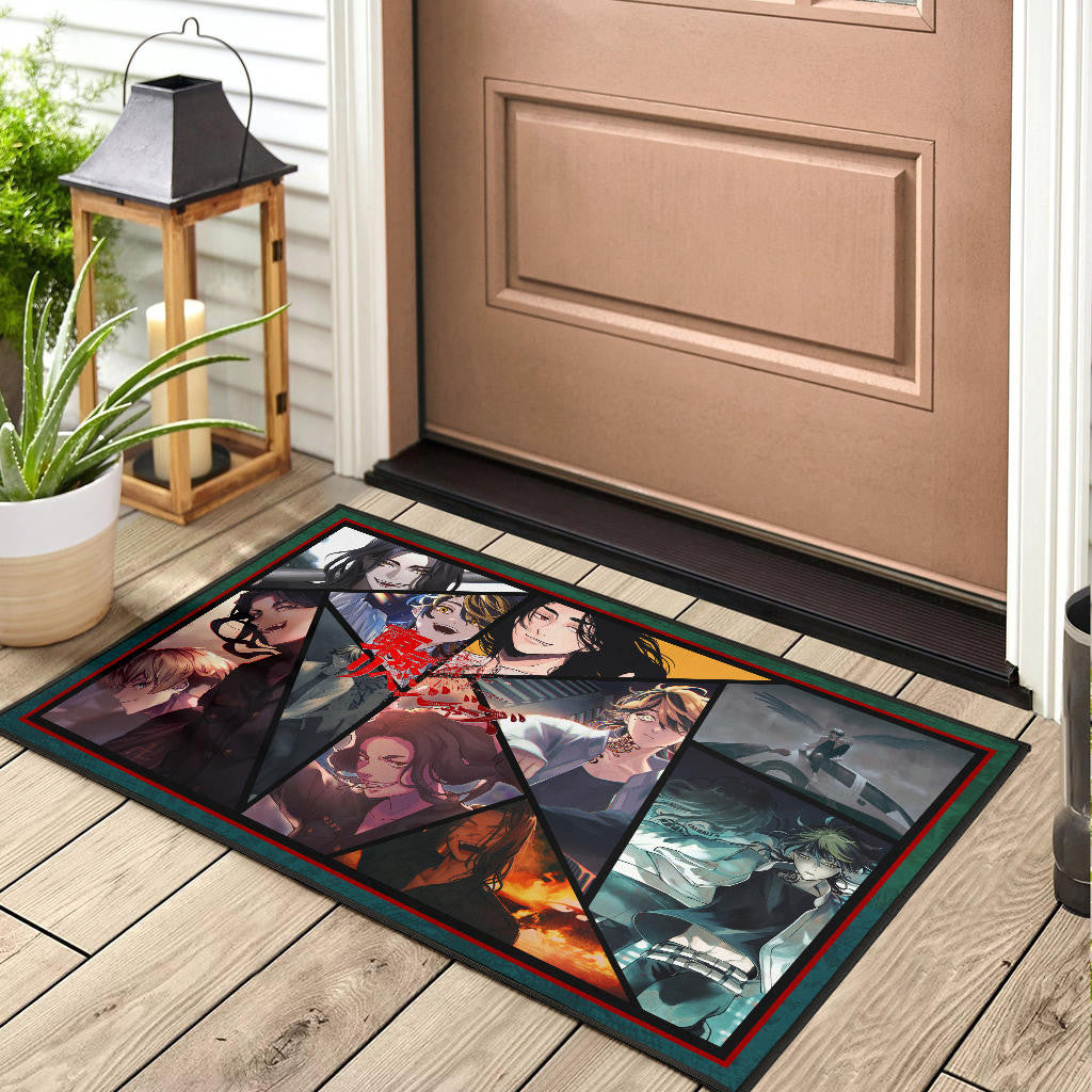 Keisuke Baji And Kazutora Hanemiya Tokyo Revengers Door Mat Anime Home Decor Custom For Fans NA060902