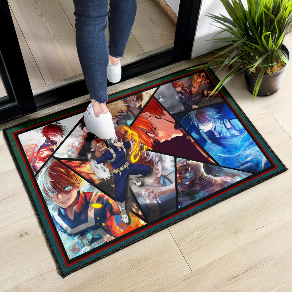 Shoto Todoroki My Hero Academia Door Mat Anime Home Decor Custom For Fans NA060702