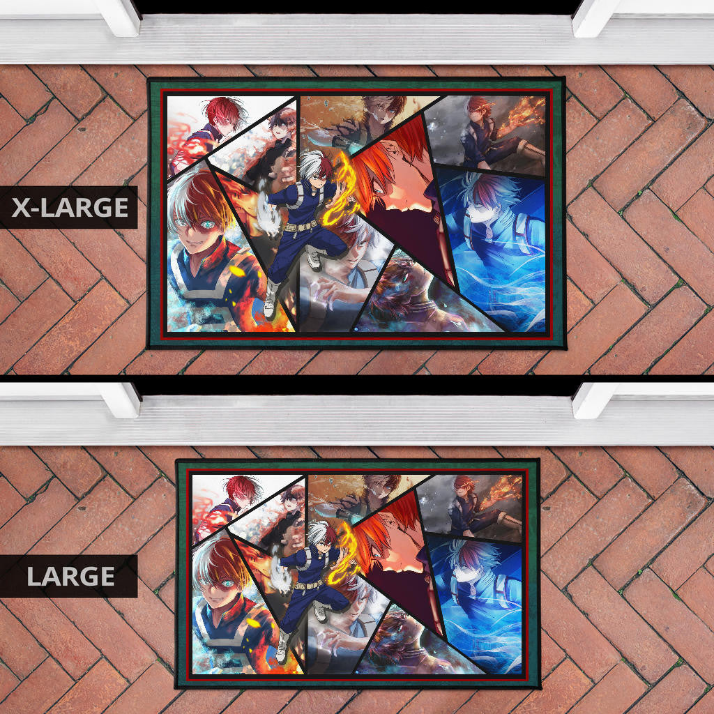 Shoto Todoroki My Hero Academia Door Mat Anime Home Decor Custom For Fans NA060702