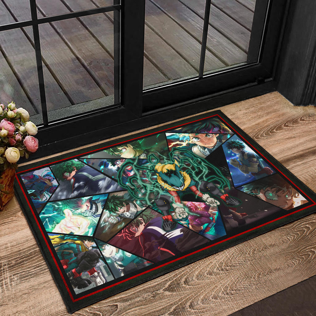 Midoriya Izuku My Hero Academia Door Mat Anime Home Decor Custom For Fans NA060604