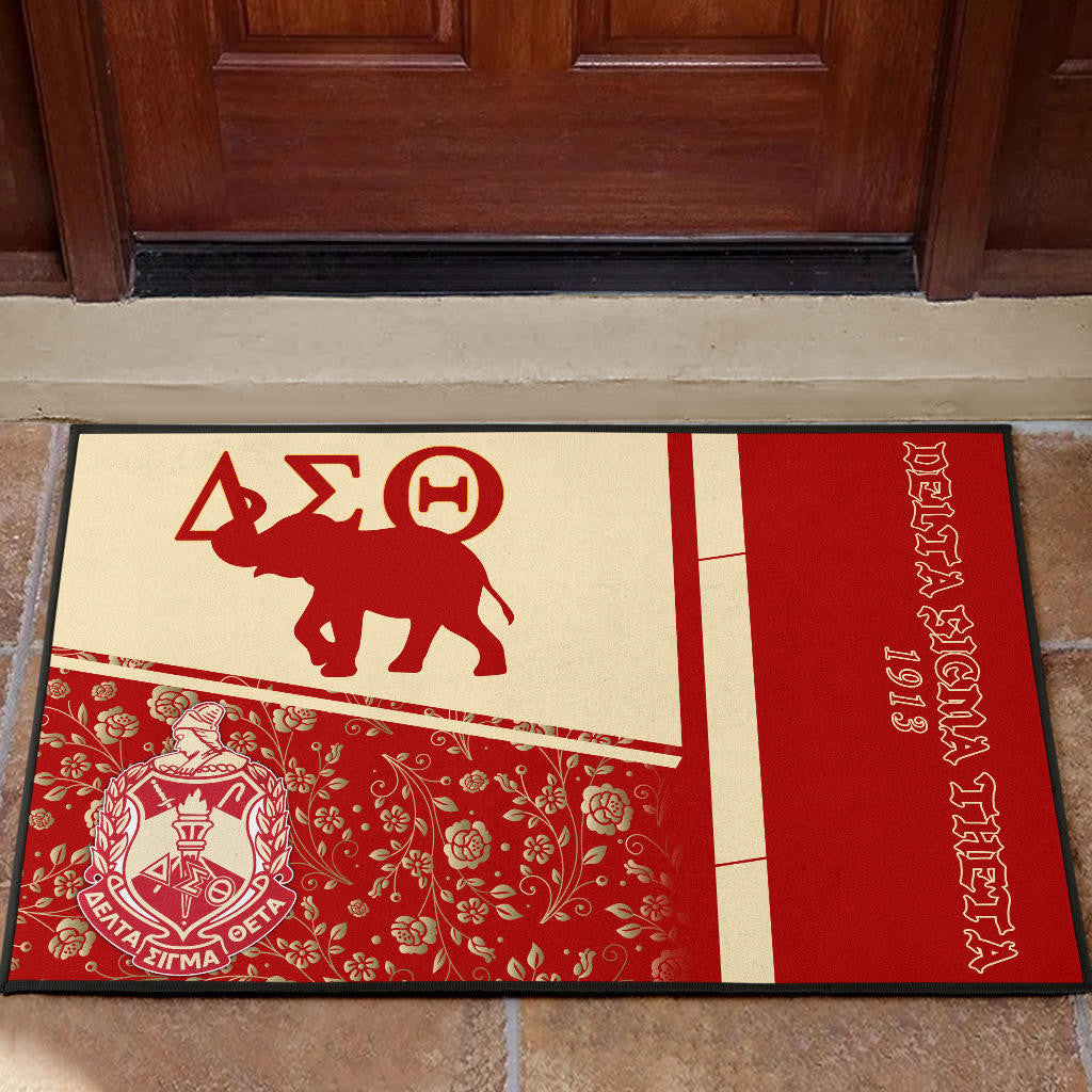 Delta Sigma Theta Door Mat Sorority Home Decor Custom For Fans AT22081503
