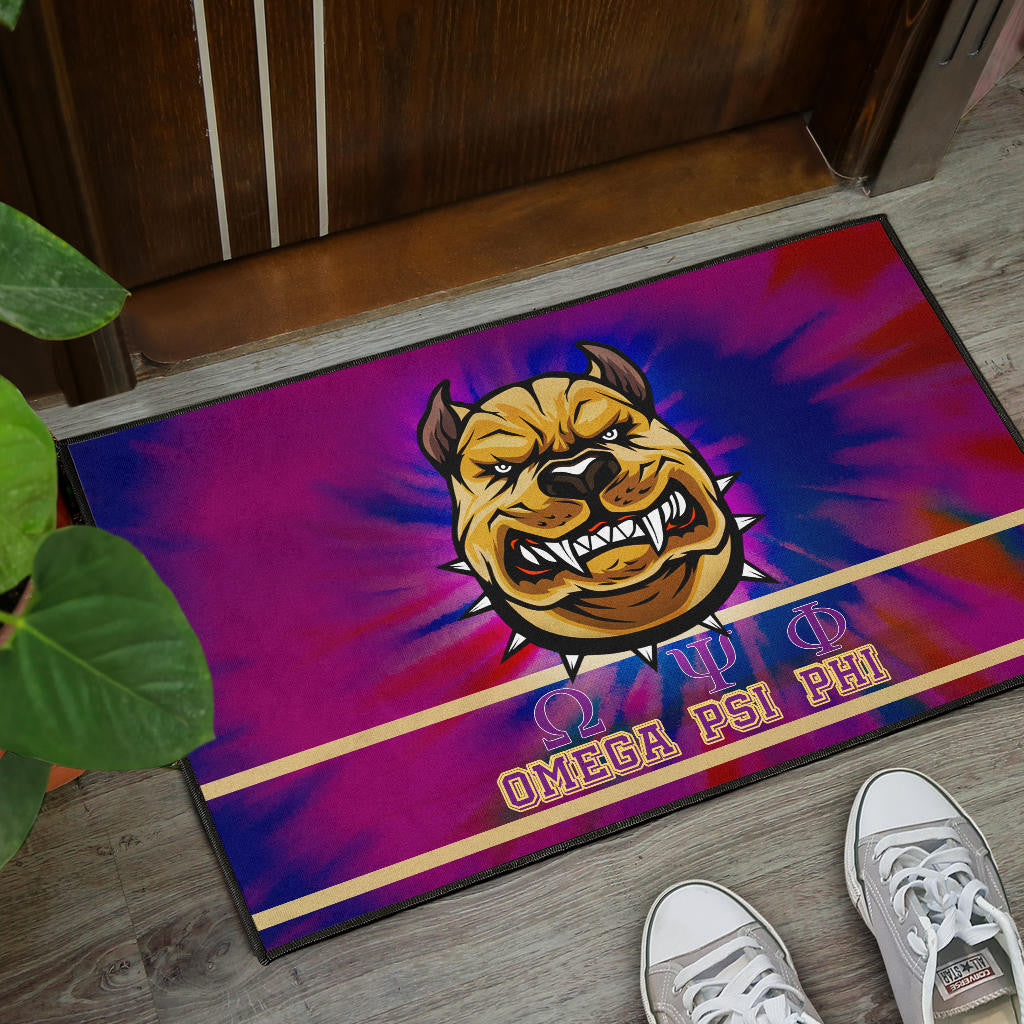 Omega Psi Phi Door Mat Fraternity Home Decor Custom For Fans AT22081203