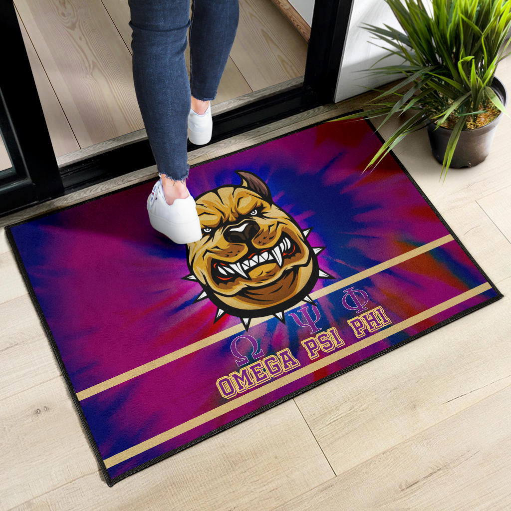 Omega Psi Phi Door Mat Fraternity Home Decor Custom For Fans AT22081203
