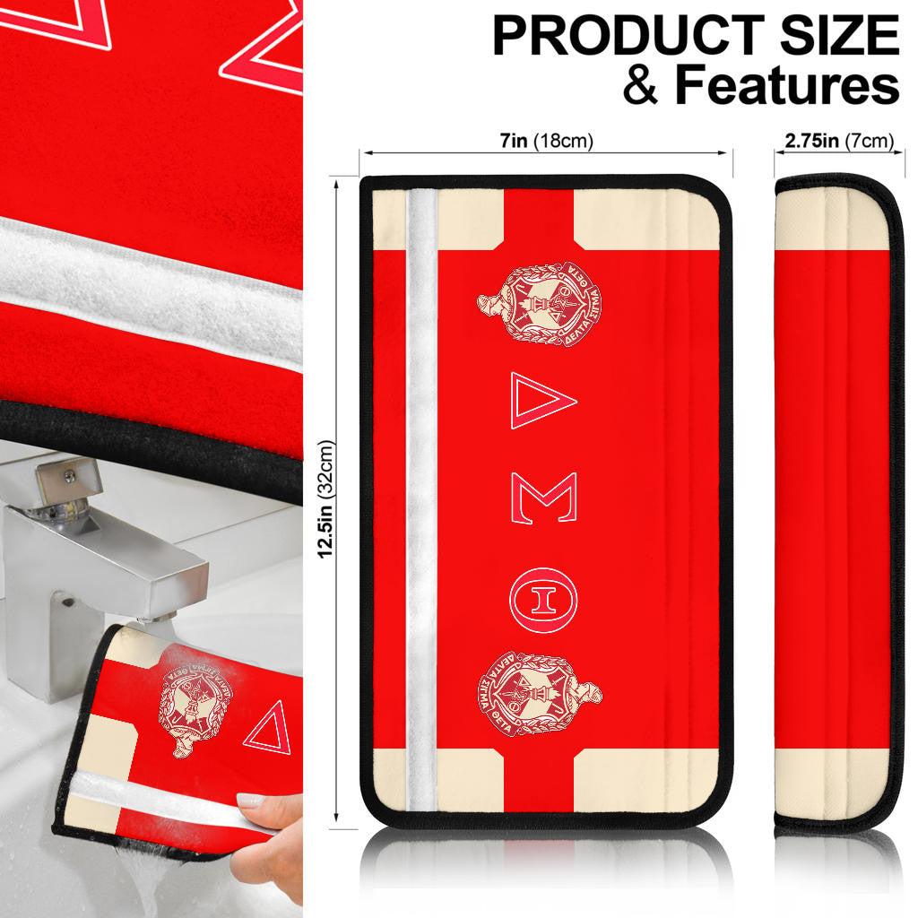 Delta Sigma Theta Seat Belt Covers Sorority Car Accessories Custom For Fans