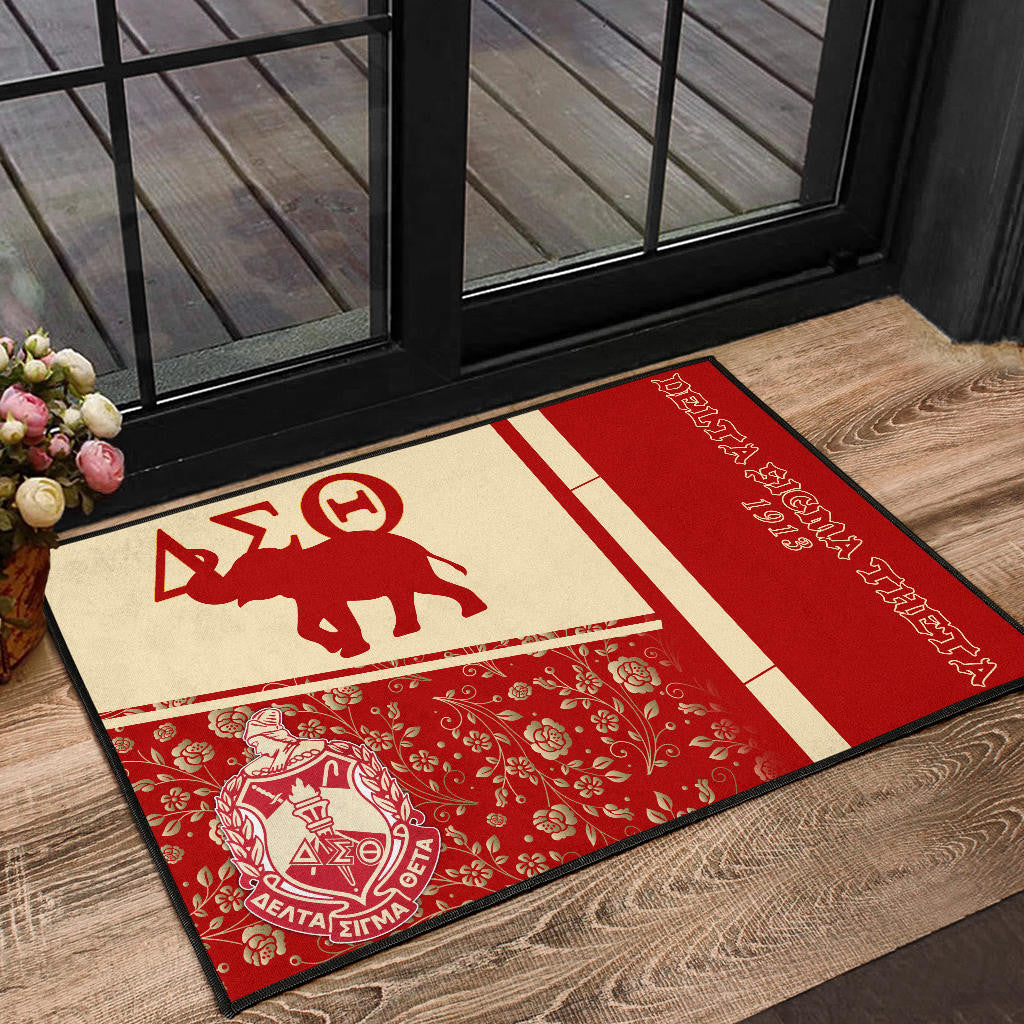 Delta Sigma Theta Door Mat Sorority Home Decor Custom For Fans AT22081503