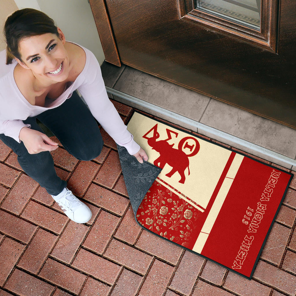 Delta Sigma Theta Door Mat Sorority Home Decor Custom For Fans AT22081503