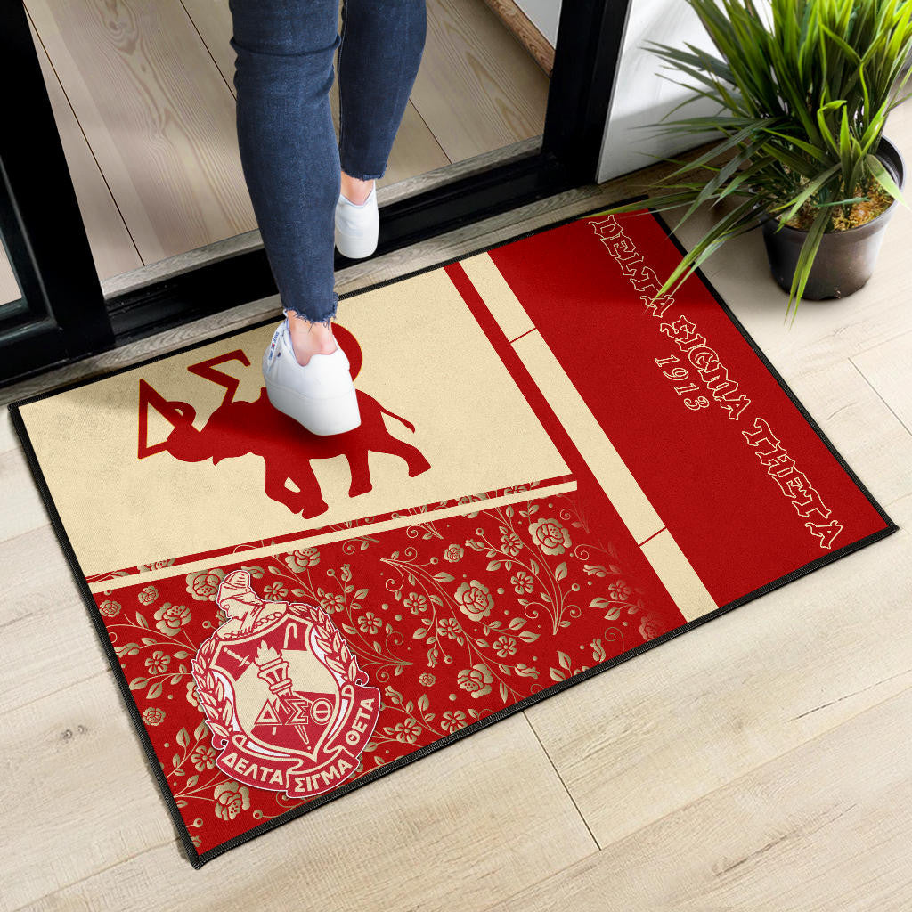 Delta Sigma Theta Door Mat Sorority Home Decor Custom For Fans AT22081503
