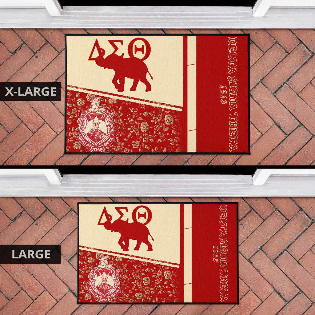 Delta Sigma Theta Door Mat Sorority Home Decor Custom For Fans AT22081503