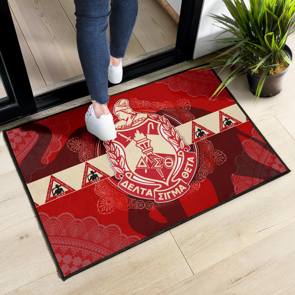 Delta Sigma Theta Door Mat Sorority Home Decor Custom For Fans AT22081501