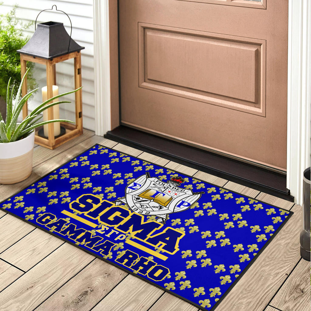 Sigma Gamma Rho Door Mat Sorority Home Decor Custom For Fans AT22082402