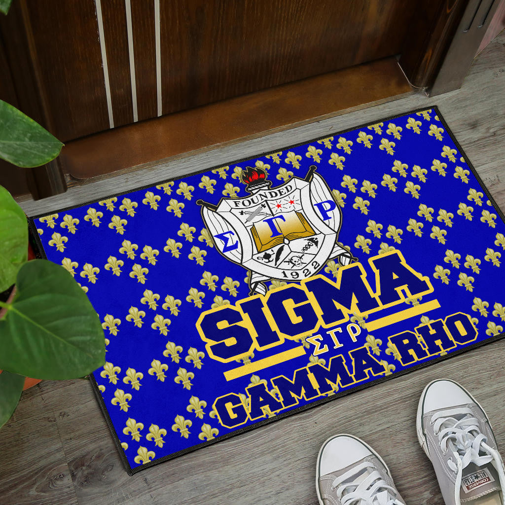 Sigma Gamma Rho Door Mat Sorority Home Decor Custom For Fans AT22082402