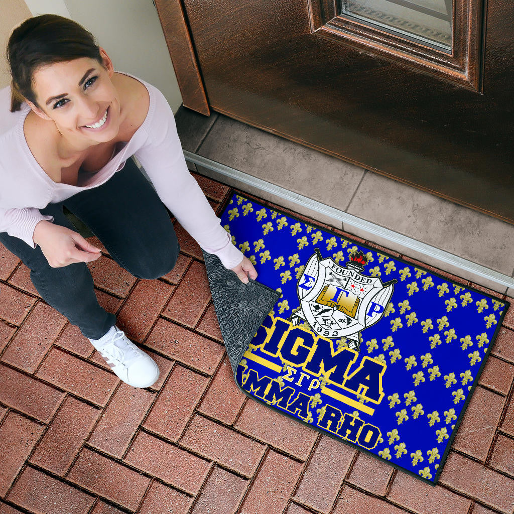 Sigma Gamma Rho Door Mat Sorority Home Decor Custom For Fans AT22082402