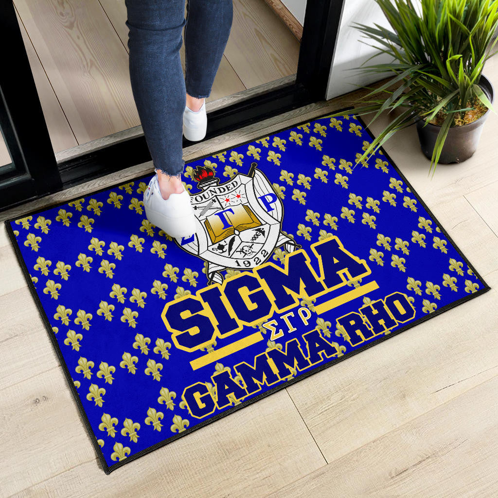 Sigma Gamma Rho Door Mat Sorority Home Decor Custom For Fans AT22082402