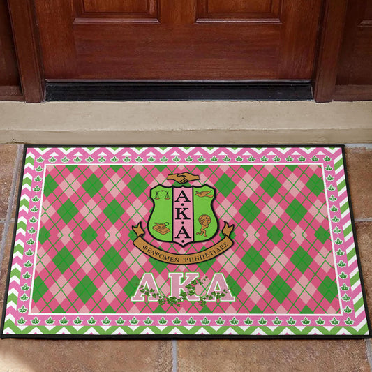 Alpha Kappa Alpha Door Mat Sorority Home Decor Custom For Fans AA22082201