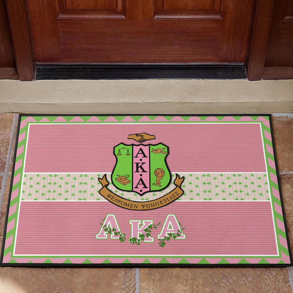 Alpha Kappa Alpha Door Mat Sorority Home Decor Custom For Fans AA22082203