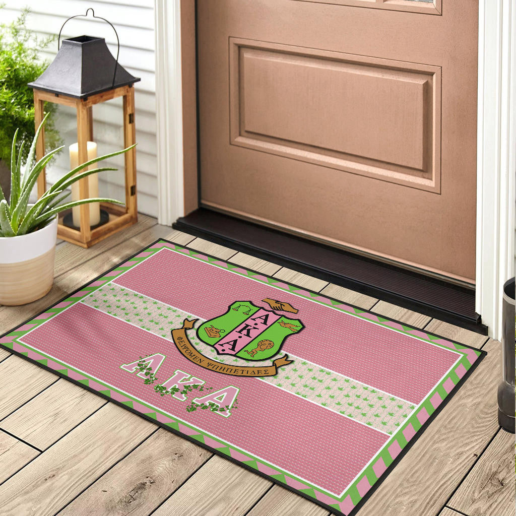 Alpha Kappa Alpha Door Mat Sorority Home Decor Custom For Fans AA22082203