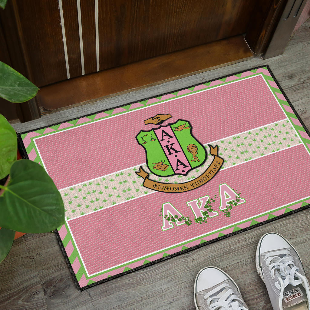 Alpha Kappa Alpha Door Mat Sorority Home Decor Custom For Fans AA22082203