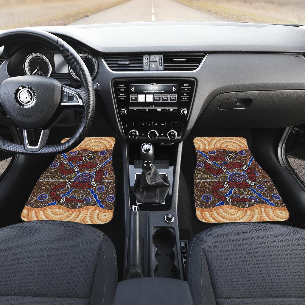 Abstract Snake Car Floqor Mats Australian Animals Car Accessories Custom For Fans AT22082203